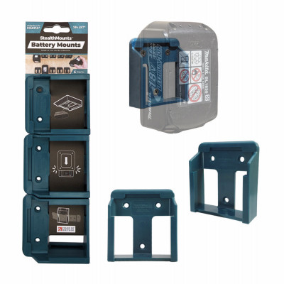 Battery Mounts Compatible with Makita 18V LXT Batteries, 6-Pk.