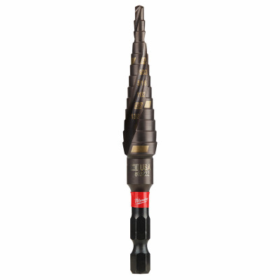 Shockwave #1 Impact Step Drill Bit, 1/8 - 1/2 In.