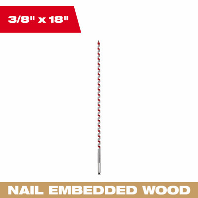 Ship Auger Drill Bit, 3/8 x 18 In.
