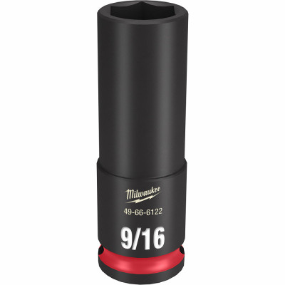 Shockwave SAE Deep-Well 6-Point Impact Socket, 3/8 In. Drive, 9/16 In.