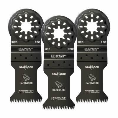 Starlock Japanese Tooth Hardwood Oscillating Multi-Tool Blades, 1-3/8 In., 3-Pk.