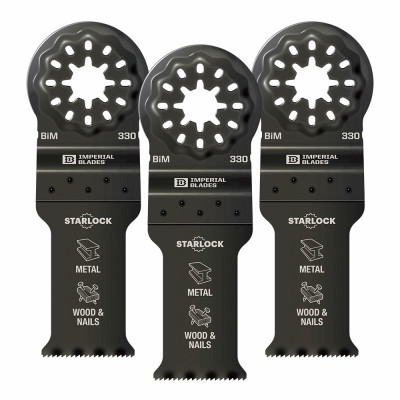 Starlock Standard Metal Oscillating Multi-Tool Blades, 1-1/8 In., 3-Pk.