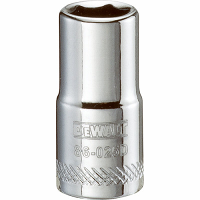SAE Socket, Shallow, 6-Point, 9/32 In., 1/4 In. Drive