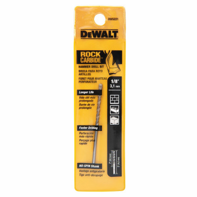 Percussion Drill Bit, 1/8 x 3 In.