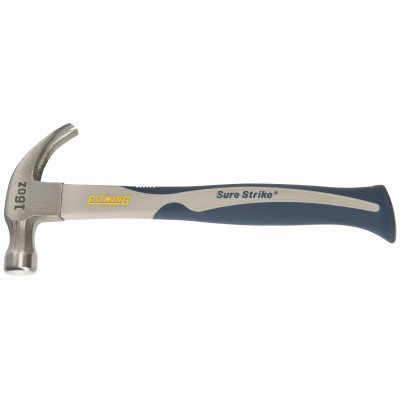 SureStrike 16-oz. Curved Claw Hammer, Ergonomic Carbon Fiber Handle