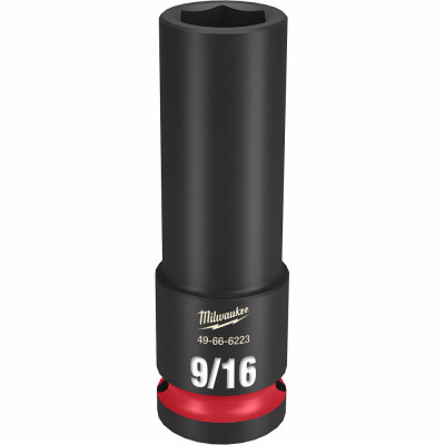 Shockwave SAE Deep-Well 6-Point Impact Socket, 1/2 In. Drive, 9/16 In.