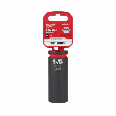 Shockwave SAE Deep-Well 6-Point Impact Socket, 1/2 In. Drive, 13/16 In.