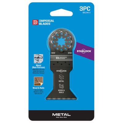 Starlock Standard Metal Oscillating Multi-Tool Blades, 1-3/4 In., 3-Pk.