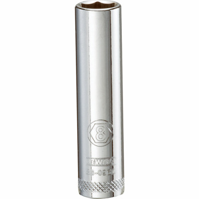 Metric Deep Socket, 6-Point, 1/4 In. Drive, 8mm