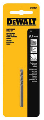 Black Oxide Drill Bits, 5/64 In., 2-Pk.