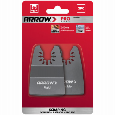 Oscillating Tool Scraper Blade, Rigid & Flexible Blade 2-Pk.