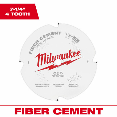 PCD/Fiber Cement Circular Saw Blade, 7-1/4 In.