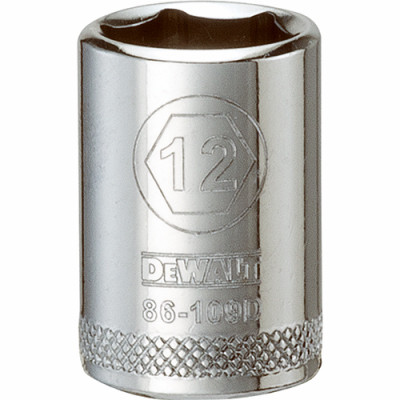 Metric Shallow Socket, 6-Point, 1/4 In. Drive, 12mm