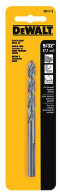 Black Oxide Drill Bit, 9/32 In.
