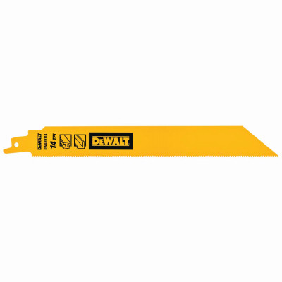 Bi-Metal Reciprocating Saw Blades, Heavy Metal Cutting 14 TPI, 9 In., 5-Pk.