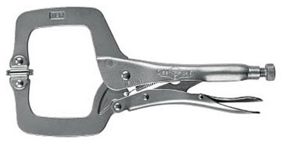 Vise-Grip Locking C-Clamp With Swivel Pads, 11 In.