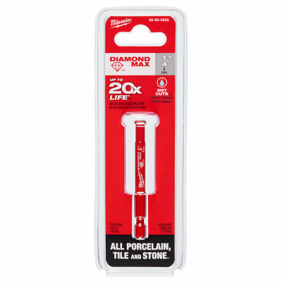 Diamond Max Hole Saw Bit, Diamond Grit, 1/4 In.