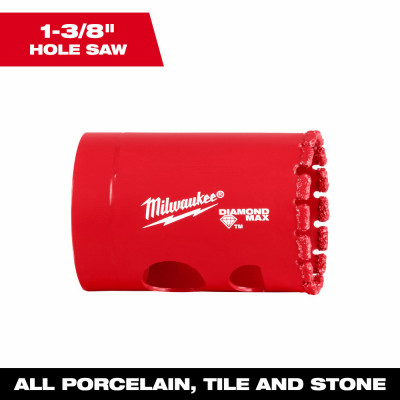 Diamond Max Hole Saw Bit, Diamond Grit, 1-3/8 In.
