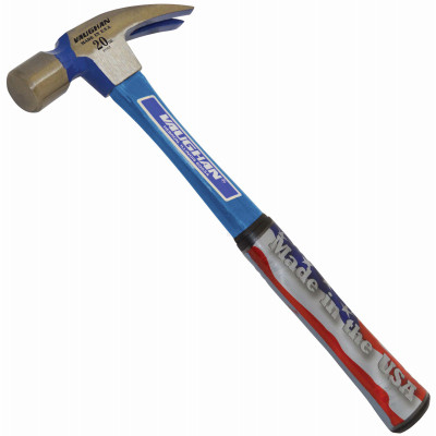 20 oz. Straight Claw Rip Hammer, 14 In. Fiberglass Tubular Handle