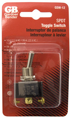 Toggle Switch, SPDT, 125-Volt, 20-Amp, 3/4-HP