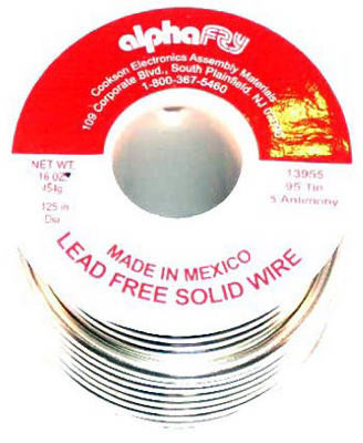 Lead-Free General-Purpose Solder, .125-Diameter, 16 oz.