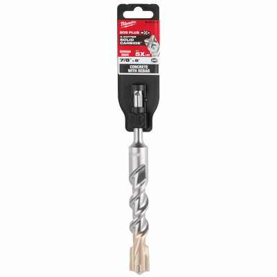 SDS Plus MX4 4-Cutter Rotary Hammer Drill Bit, 8 x 7/8 In.