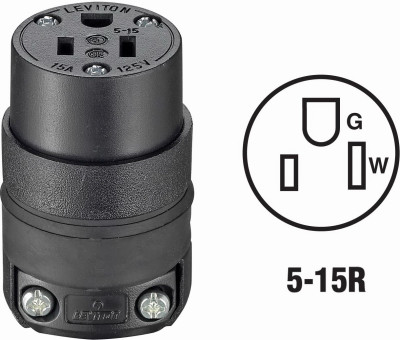 BLK CORD CONNECTOR