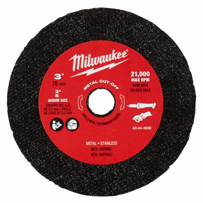 Metal Cut Off Wheels, 3 In., 3-Pk.