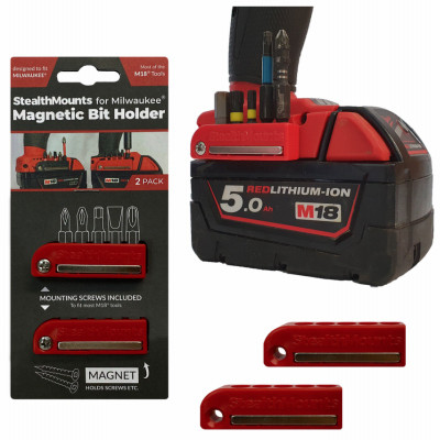 Magnetic Bit Holders Compatible with Milwaukee M18 Tools, 2-Pk.