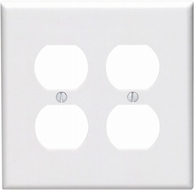 WHT 2GOUTMDWY WALLPLATE