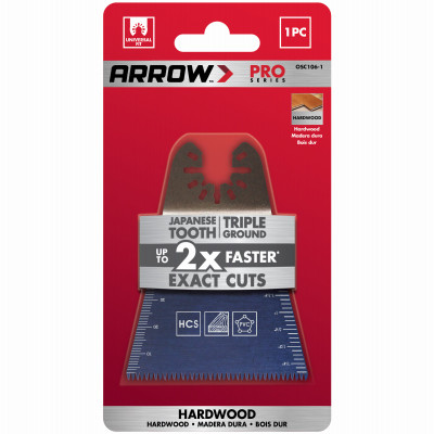 Japanese Tooth Hardwood Oscillating Tool Blade, 2-11/16-In.