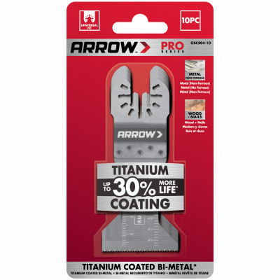 Titanium Metal Oscillating Tool Blade, 1-3/4-In., 10-Pk.