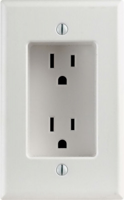 15A WHT REC DUP OUTLET