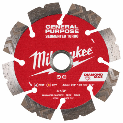 Diamond Max Segmented Turbo Diamond Saw Blade, 4.5 In.