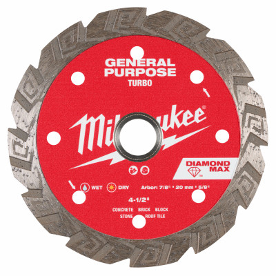 Diamond Max Turbo Diamond Saw Blade, 4.5 In.