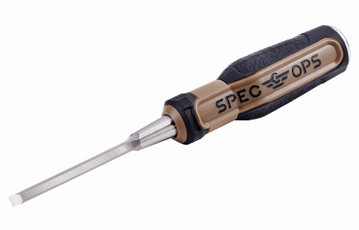 Spec Ops Tools Wood Chisel, 1/4" Blade, High-Carbon Steel Blade, Shock-Absorbing Grip