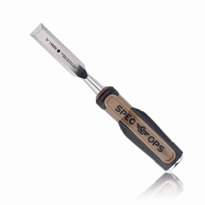 Spec Ops Tools Wood Chisel, 3/4" Blade, High-Carbon Steel Blade, Shock-Absorbing Grip