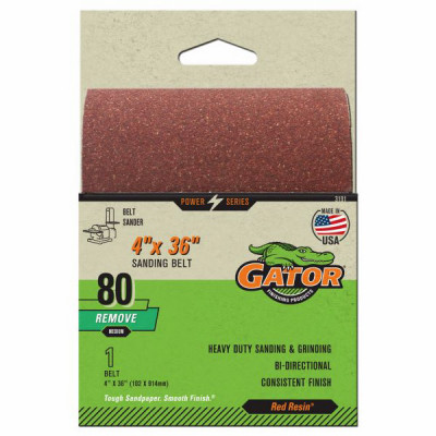 80-Grit Bi-Directional Sanding Belt, 4 x 36 In.
