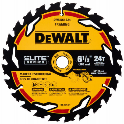 Elite Series Circular Saw Blade, 24-Tooth x 6-1/2 In.