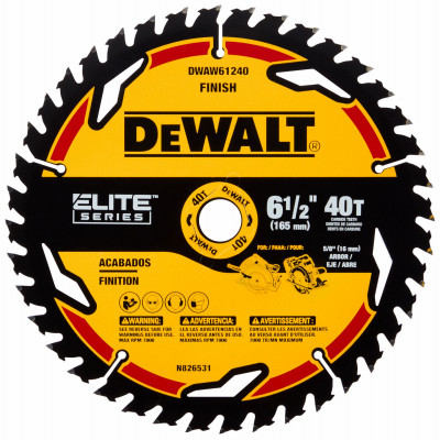 Elite Series Circular Saw Blade, 40-Tooth x 6-1/2 In.