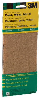 Production Sandpaper, Assorted Grit , 1/3 Sheet, 6-Pk.