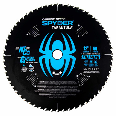 Tarantula Fine Finish Circular Saw Blade, 60-Tooth, 12 In.