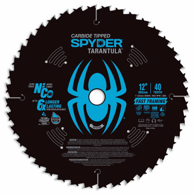 Tarantula General Purpose Circular Saw Blade, 40-Tooth, 12 In.