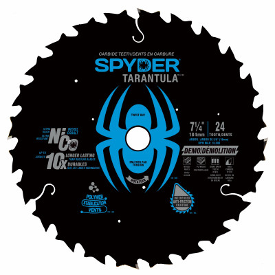 Tarantula Framing Circular Saw Blade, 24-Tooth, 7-1/4 In., 3-Pk.