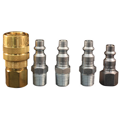 5-Pc. Coupler & Plug Kit, M-Style, 1/4 In. NPT