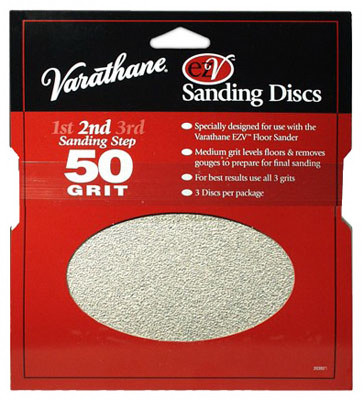 Sanding Discs, For Varathane EZV Floor Sander, 50-Grit, 3-Pk.