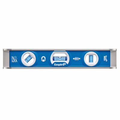 True Blue Magnetic Torpedo Level, Aluminum, Dual Vari-Pitch Vials, 10 In.