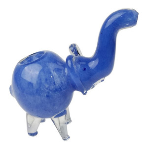 3.5" FRIT WORK ELEPHANT ANIMAL HAND PIPE