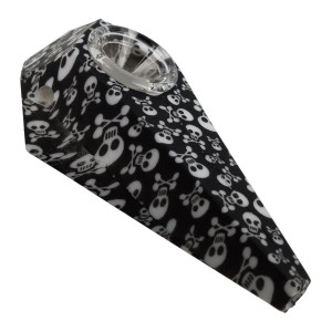 4.5" SILICONE GEM CUT SPOON HAND PIPE