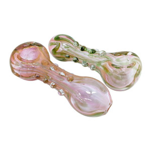 4.5" GOLD FUMED SPOON HAND PIPE
